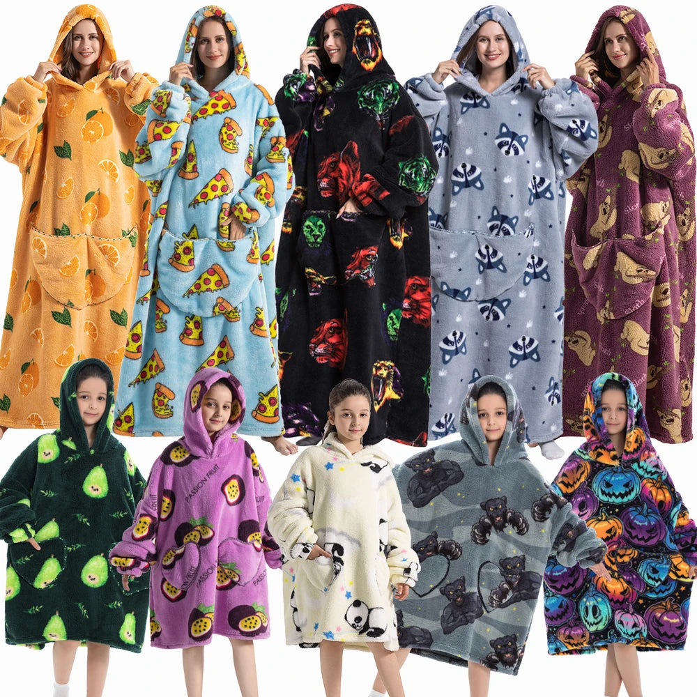 The Snugzilla – Wearable Blanket Hoodie